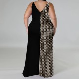 1 Piece Custom Casual Digital Printing Straps Plus Size 1 Piece Jumpsuits