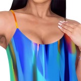 1 Piece Custom Casual Digital Printing Straps Maxi Dresses
