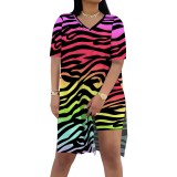 1 Piece Custom Casual Digital Printing Slit Two Piece Short Set