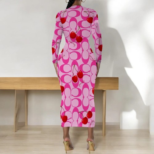 1 Piece Custom Casual Digital Printing O Neck Mid Dresses