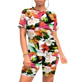 1 Piece Custom Casual Digital Printing Two Piece Short Set