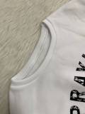 Solid Color Letter Print Long Sleeve Sweatshirt