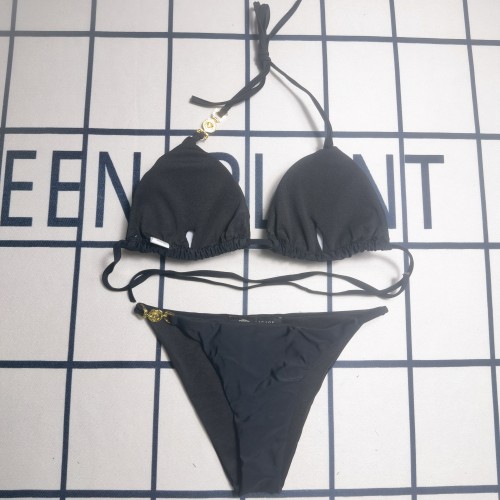 Summer Beach Padded Printed Halter Two Piece Bikini Set