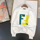 Milk Fiber Long Sleeve Printed O Neck Sweatshirt