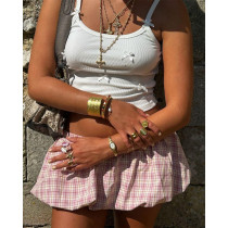 Fashion Y2K Classic Plaid Bud Pants Skirt Fashion Y2K Classic Plaid Bud Pants Skirt