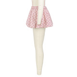 Fashion Y2K Classic Plaid Bud Pants Skirt