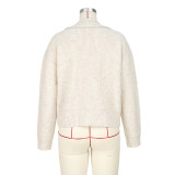 Pullover Lapel Knitted Polo Sweater