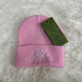 Embroidered Knitted Hat