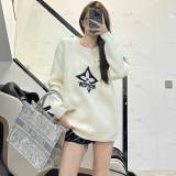 Crew Neck Long Sleeve Pullover Sweater
