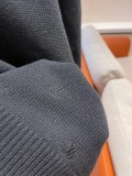 All-over Embroidered Wool Sweater