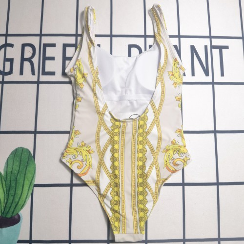 Summer Beach Padded Printed Sleeveless One Piece Swimwear