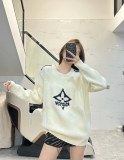 Crew Neck Long Sleeve Pullover Sweater