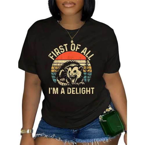 1 Piece Custom Casual Short Sleeve Print T-shirt