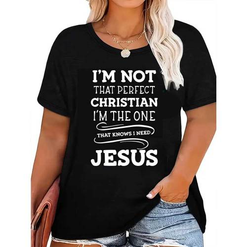 1 Piece Custom Black Casual Short Sleeve Print T-shirt