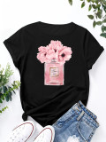 1 Piece Custom Casual Short Sleeve Print T-shirt