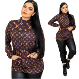 Double Layer Long Sleeve Zipper Windbreaker Jacket
