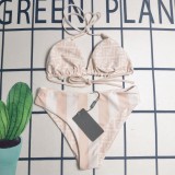 Summer Beach Padded Printed Straps Two Piece Bikini Set