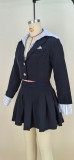 Pleated Skirt Sets Women Elegant Fake Two Tops and Skirt Blazer Sets