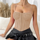 1pc New Adjustable Strap Shapewear Sexy Fitted Bustier Corset Top
