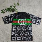 Fashion Short Sleeve Sequin Loose Summer Dress
