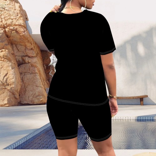 1 Piece Custom Casual Digital Printing Short Sleeve Short Set