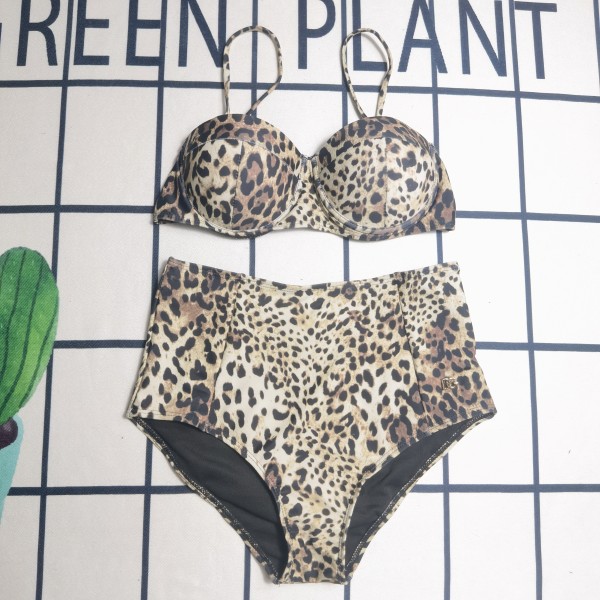 Summer Beach Padded Printed Straps Two Piece Swimwears