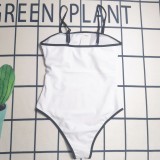 Summer Beach Padded Printed Straps One Piece Swimwears