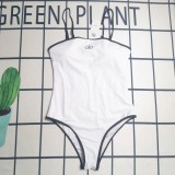 Summer Beach Padded Printed Straps One Piece Swimwears