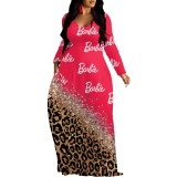 1 Piece Custom Casual Digital Printing V Neck Maxi Dresses