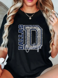 1 Piece Custom Black Casual Short Sleeve Print T-shirt