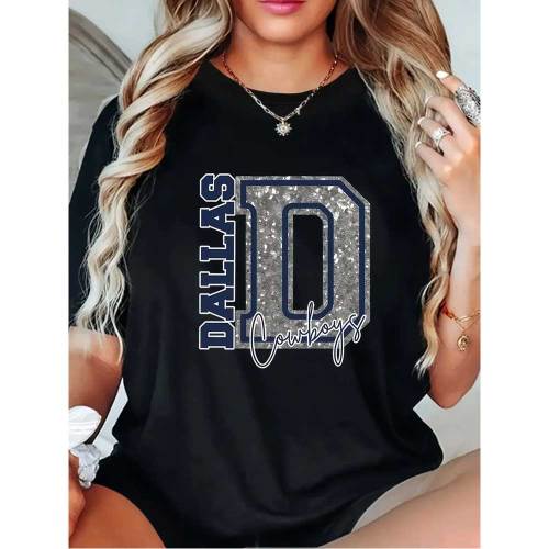 1 Piece Custom Black Casual Short Sleeve Print T-shirt