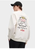 Autumn/Spring Cotton Long Sleeve Printed O Neck Pullover Sweatshirt