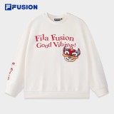 Autumn/Spring Cotton Long Sleeve Printed O Neck Pullover Sweatshirt