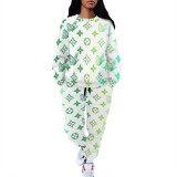 1 Piece Custom Casual Print Long Sleeve Pant Set