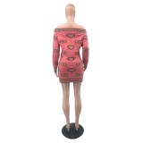 Winter Long Sleeve Off Shoulder Sweater Dress