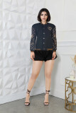 Autumn/winter Embroidery Ladies Jacket Casual Baseball Uniform