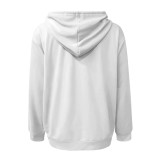 1 Piece Custom Casual Print Long Sleeve Hoodie Sweatshirts