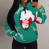 1 Piece Custom Casual Print Long Sleeve Hoodie Christmas Sweatsuits