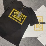 Cotton Short Sleeve Round Neck Printed T-shirt