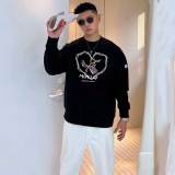 Autumn/Spring Cotton Long Sleeve Printed O Neck Pullover Sweatshirt