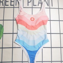 Summer Beach Padded Printed Sleeveless One Piece Swimwears