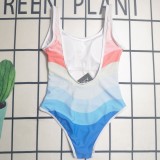 Summer Beach Padded Printed Sleeveless One Piece Swimwears