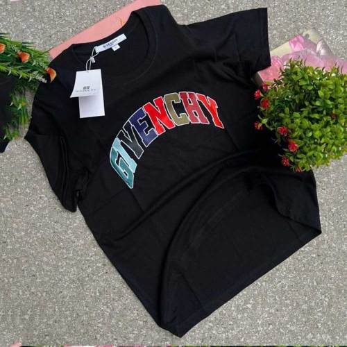 Cotton Short Sleeve Round Neck Printed T-shirt Tops