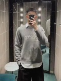 Solid Color Long Sleeve Knitted Pullover Sweater