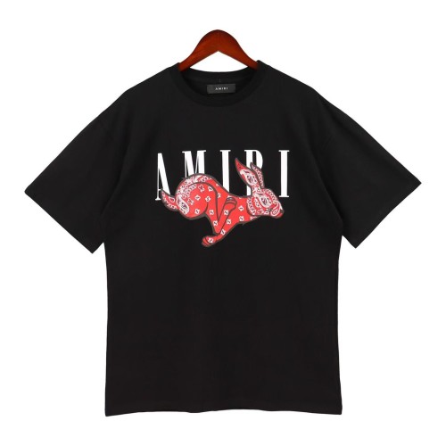 Cotton Short Sleeve Round Neck Printed T-shirt Tops