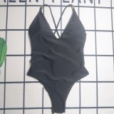 Summer Beach Padded Printed Straps One Piece Swimwears