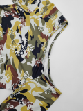 Casual Printed Long Sleeve 2 Pcs Pants Set