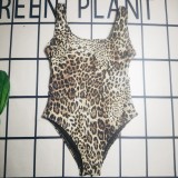 Summer Beach Padded Printed Sleeveless One Piece Swimwears