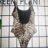 Summer Beach Padded Printed Sleeveless One Piece Swimwears