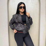 Casual High Quality Zipper Printed Baseball Jacket